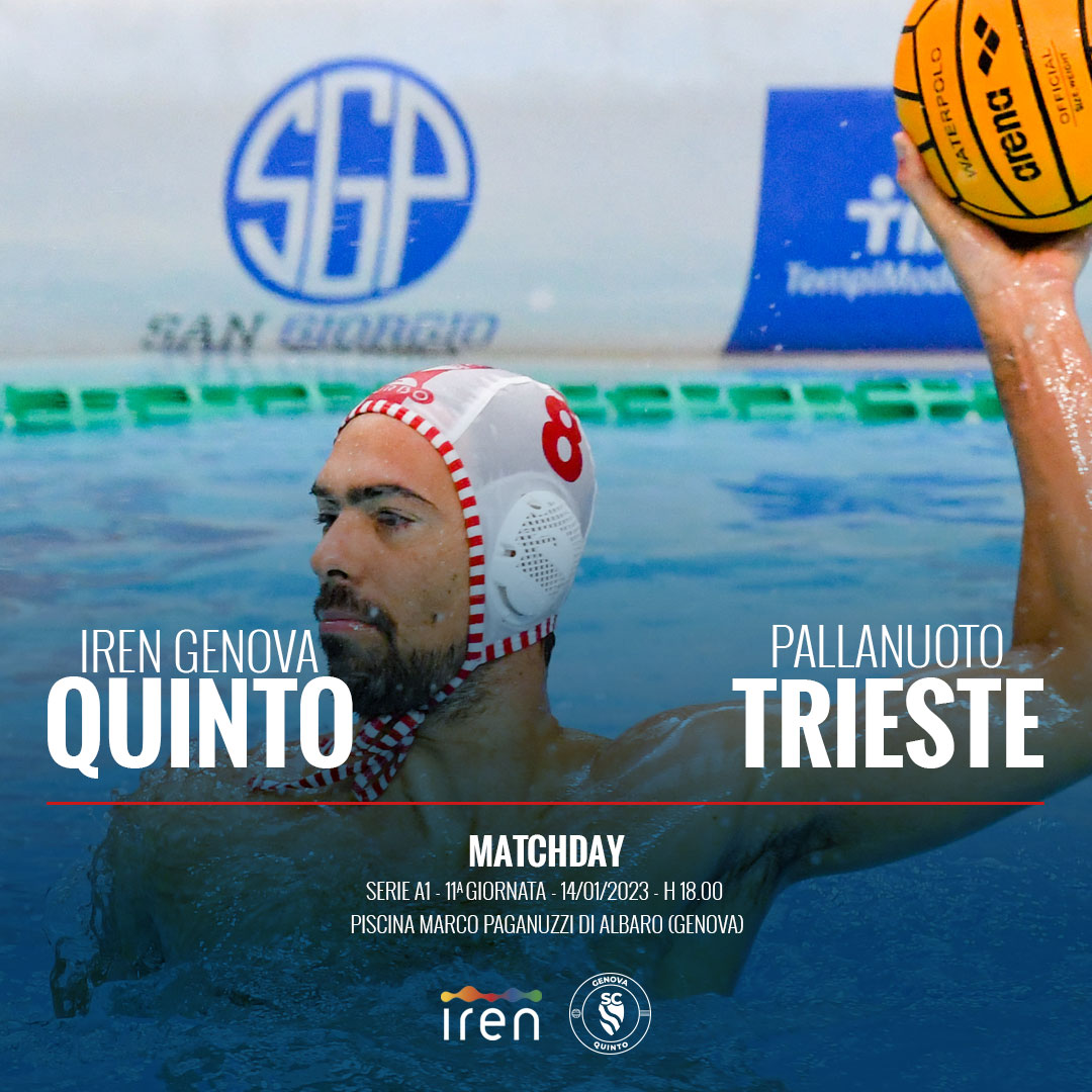 Segui la diretta di Iren Genova QuintoPallanuoto Trieste Sporting