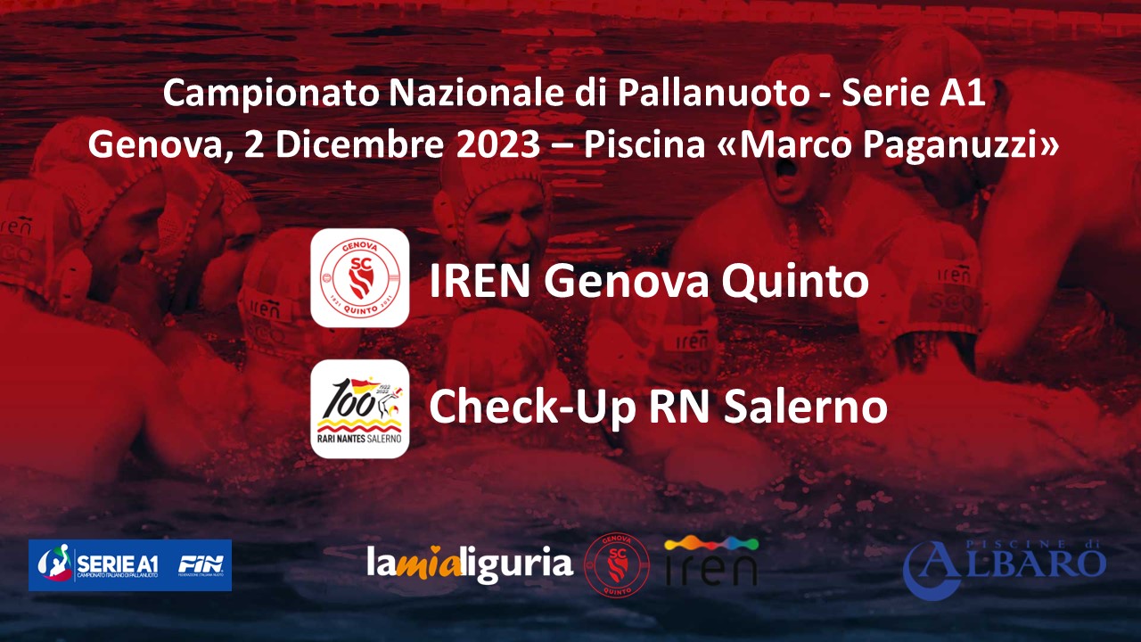 Segui la diretta di Iren Quinto-RN Salerno